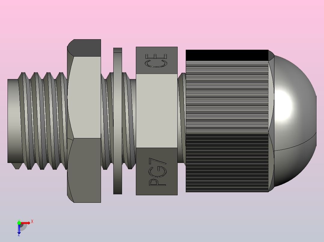 PG-7密封头俯视图