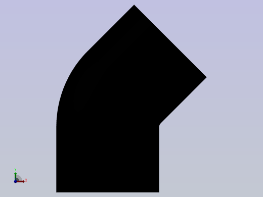 45°弯头(Elbow45°)前视缩略图