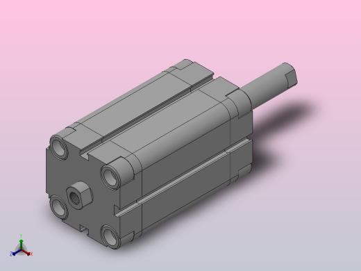 双活塞杆气缸[QADVU-25-35-S2]
