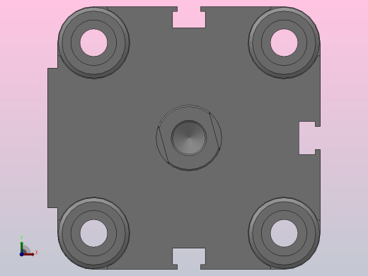 双活塞杆气缸[QADVU-25-35-S2]前视缩略图