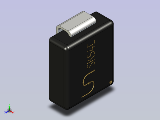 二极管肖特基贴片SK54C正等轴测缩略图