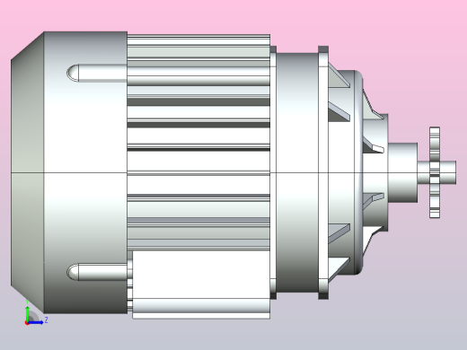 14齿链轮BLDC电机左视缩略图