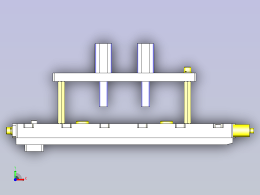 一款链条输送机用托盘3D图纸前视缩略图