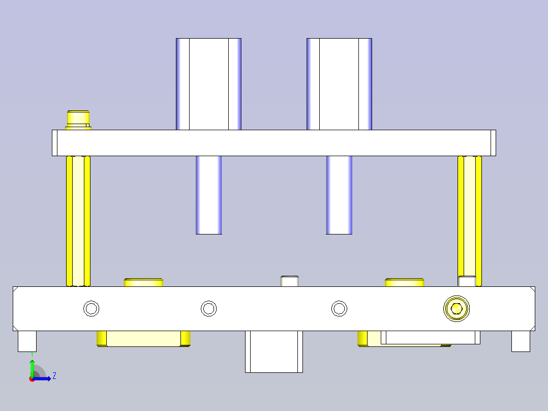 一款链条输送机用托盘3D图纸左视图
