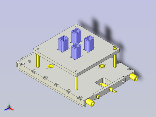 一款链条输送机用托盘3D图纸正等轴测缩略图