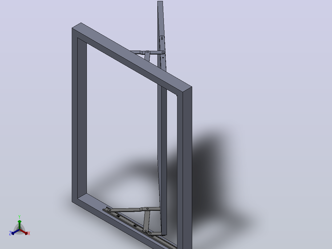 折叠窗[Solidworks2010]主视图