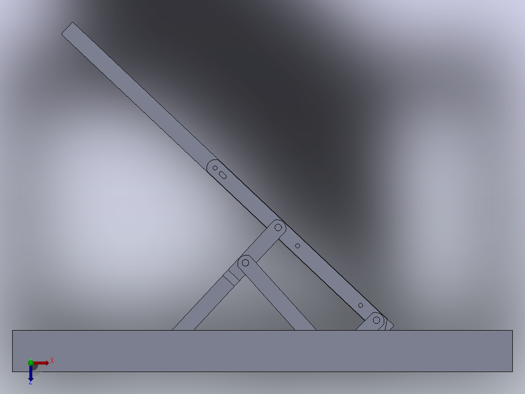 折叠窗[Solidworks2010]俯视图