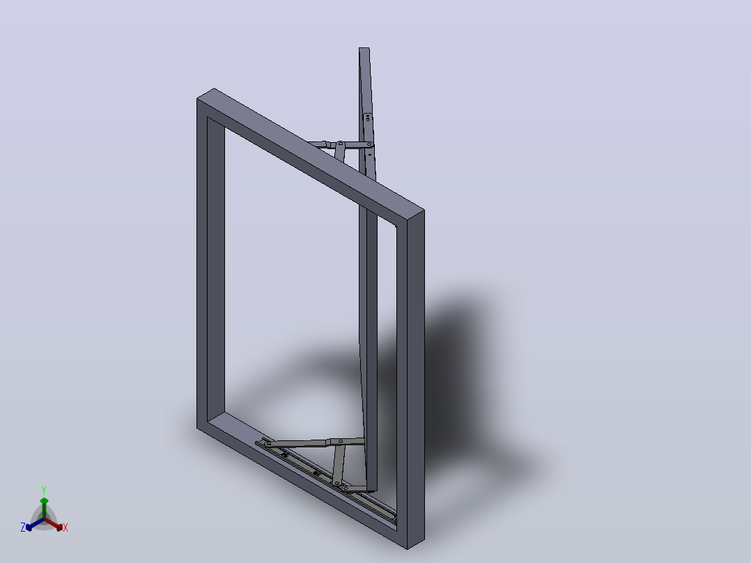 折叠窗[Solidworks2010]正等轴测图