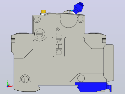 NB7LE-32&amp;4P&amp;剩余电流动作断路器三维模型202307前视缩略图