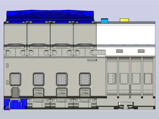 NB7LE-32&amp;4P&amp;剩余电流动作断路器三维模型202307右视缩略图