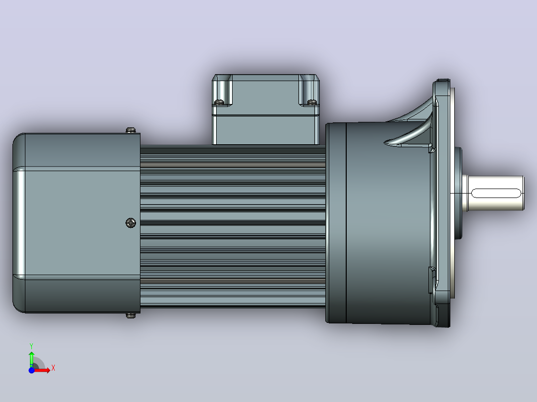 变频减速电机f750v01-R前视图