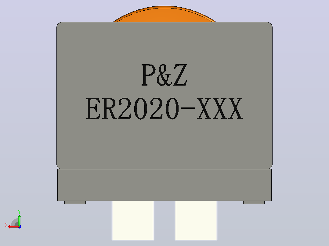 PZ-ER2020系列扁平电线高电流电感器后视图