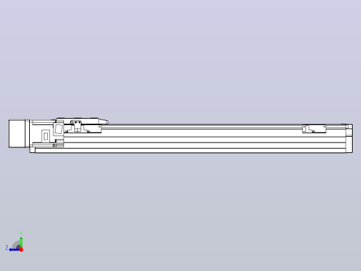 滚珠丝杠直线轴内置导轨TPA-GCR-80-1610C-L500-ML-M40-N3右视缩略图