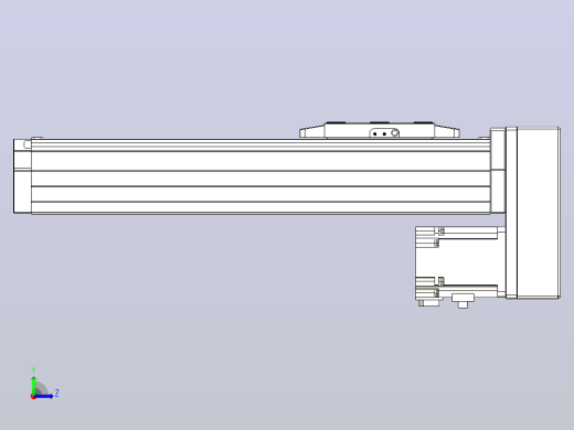滚珠丝杠直线轴内置导轨TPA-GCR-80-1610C-L200-MP-M20-N3左视缩略图