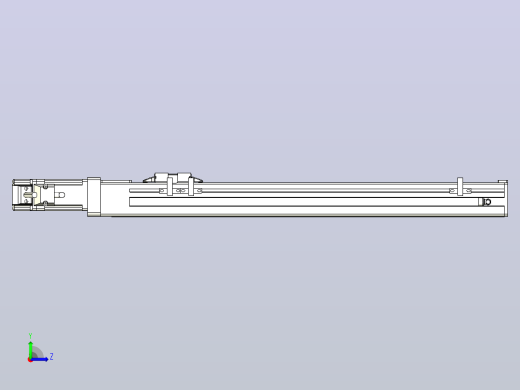无尘螺杆滑台KCH5M-350-BC-100W-C4左视缩略图