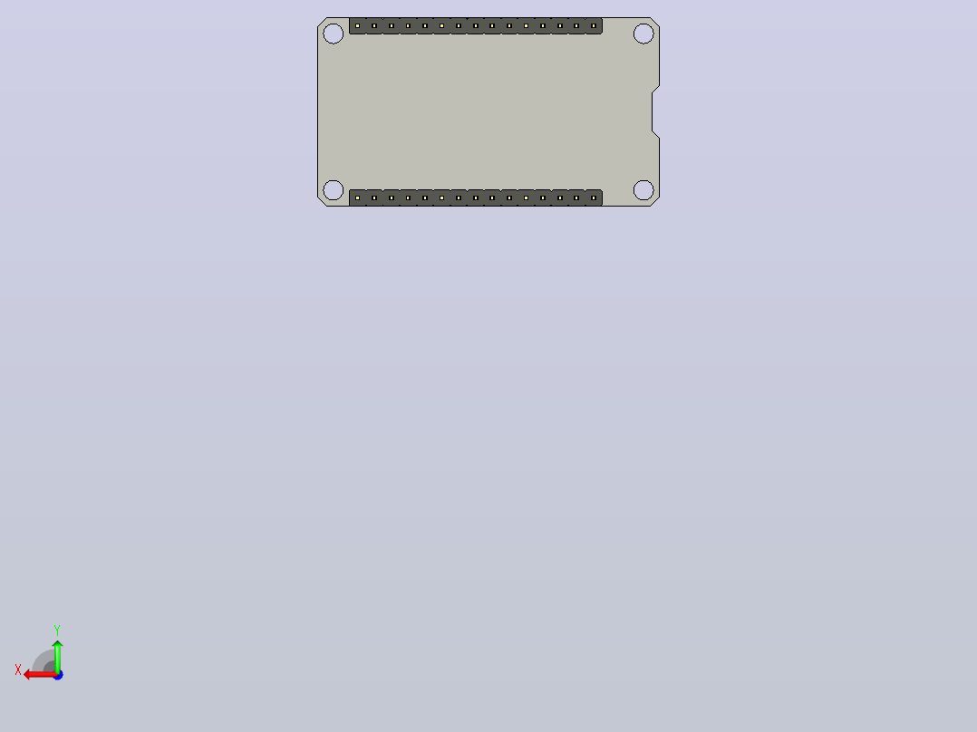 ESP32 DevKit V1 板后视图