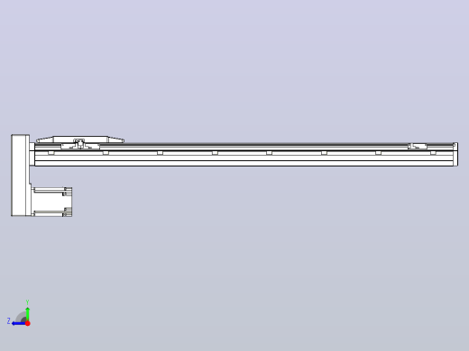 滚珠丝杠直线轴内置导轨TPA-GCR-150-2010C-L900-MP-M75-N3右视缩略图