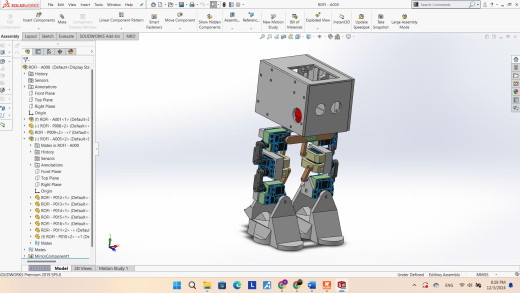 ROFI双足机器人3D模型缩略图