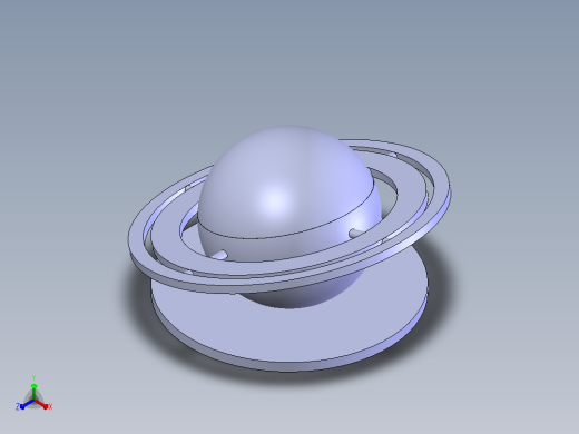土星纪念容器正等轴测缩略图