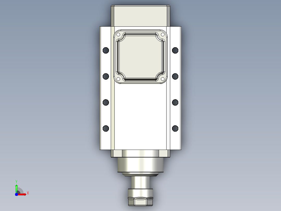 Vevor 2.2 KW 方形空调前视图