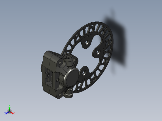 solidworks中的制动盘卡钳