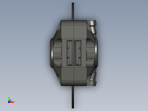 solidworks中的制动盘卡钳前视缩略图