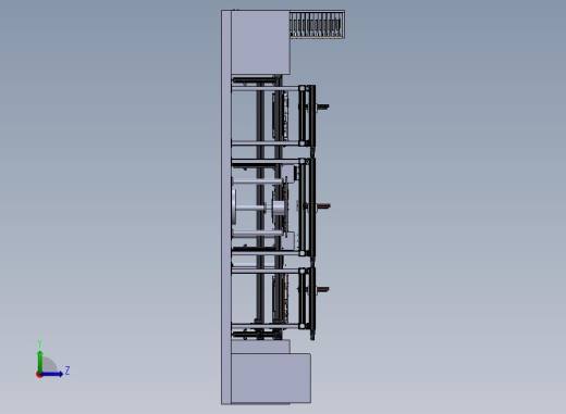 灶具三轴机械手流水线自动涂胶工作站左视缩略图