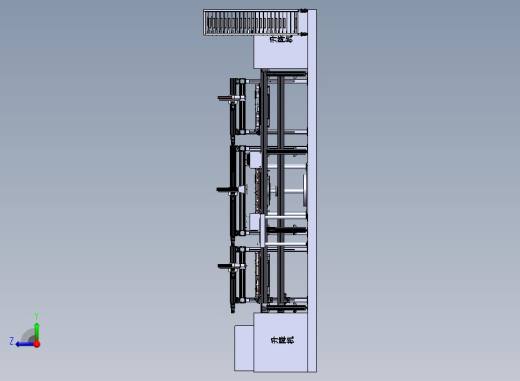 灶具三轴机械手流水线自动涂胶工作站右视缩略图