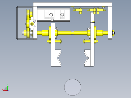 对应异形直径工件的卡盘组件后视缩略图