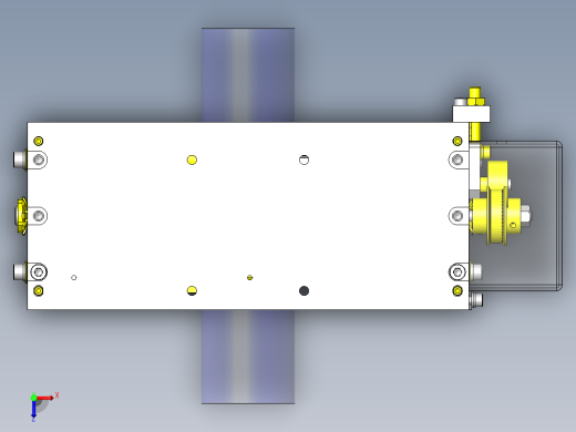 对应异形直径工件的卡盘组件俯视缩略图