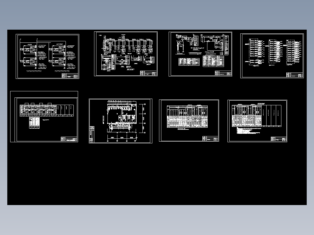 中央空调电气系统CAD图纸电气原理图