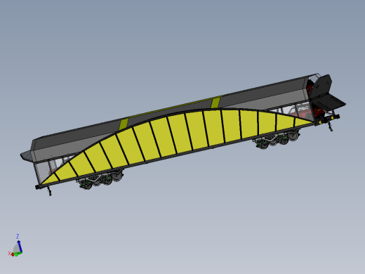 Kapali Arac运载轿车的火车3D图纸 Solidworks设计 附STP IGS