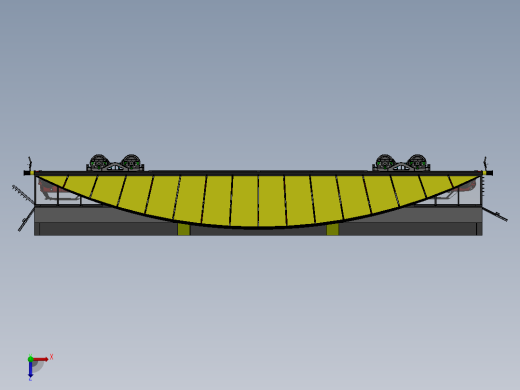 Kapali Arac运载轿车的火车3D图纸 Solidworks设计 附STP IGS俯视缩略图