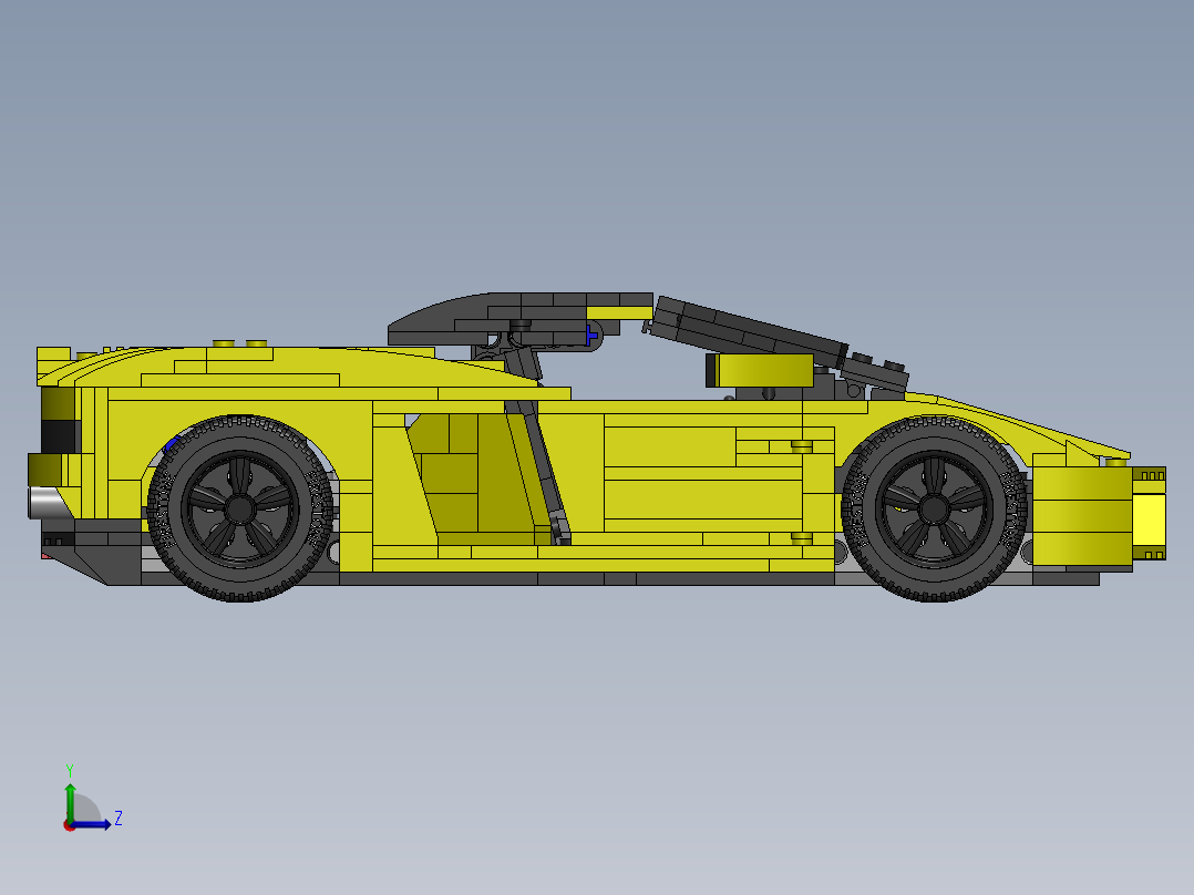 乐高兰博基尼左视图