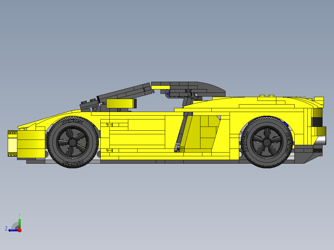 乐高兰博基尼右视图