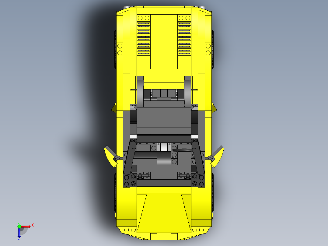 乐高兰博基尼俯视图
