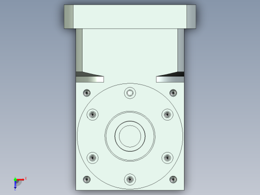 换向器PW90单轴-1 19-95-130-M8.stp俯视缩略图