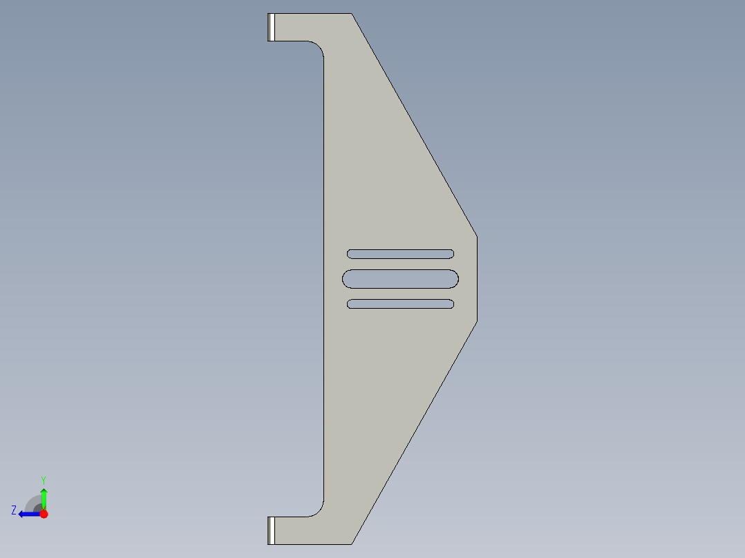 基恩士CA-R20plate_kc图纸模型右视图
