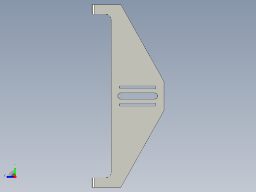 基恩士CA-R20plate_kc图纸模型右视缩略图