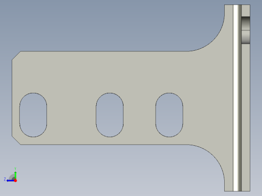 基恩士PS-45_bracket1_kc图纸模型右视缩略图