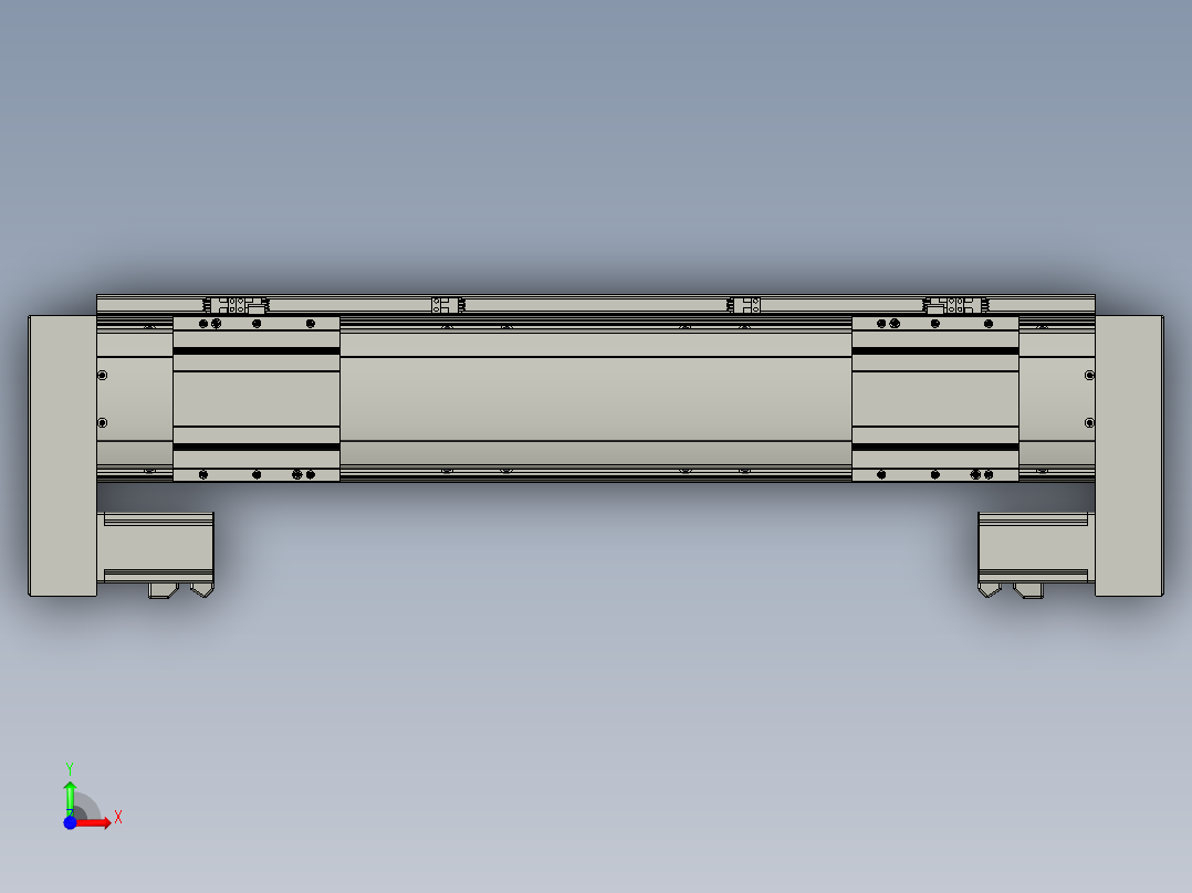 威洛博双电机滑台-VF14D2-S150-BLR-P40-C6前视图