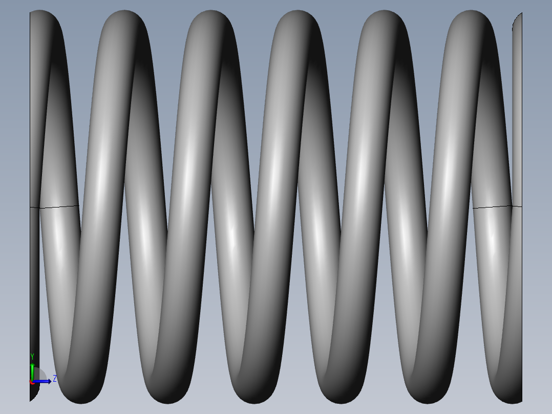 压簧2X18X6X25X5左视图