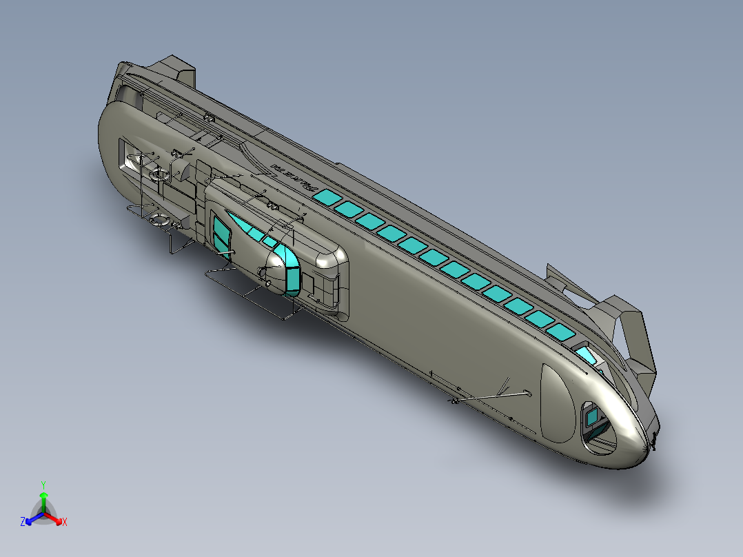内河航运船舶主视图