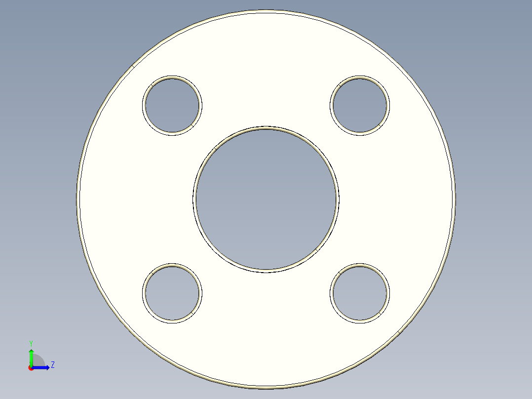 20OAB 钢芯衬环，聚丙烯玻璃钢包覆根据ANSI B16.5 cl.150为存根QRC左视图