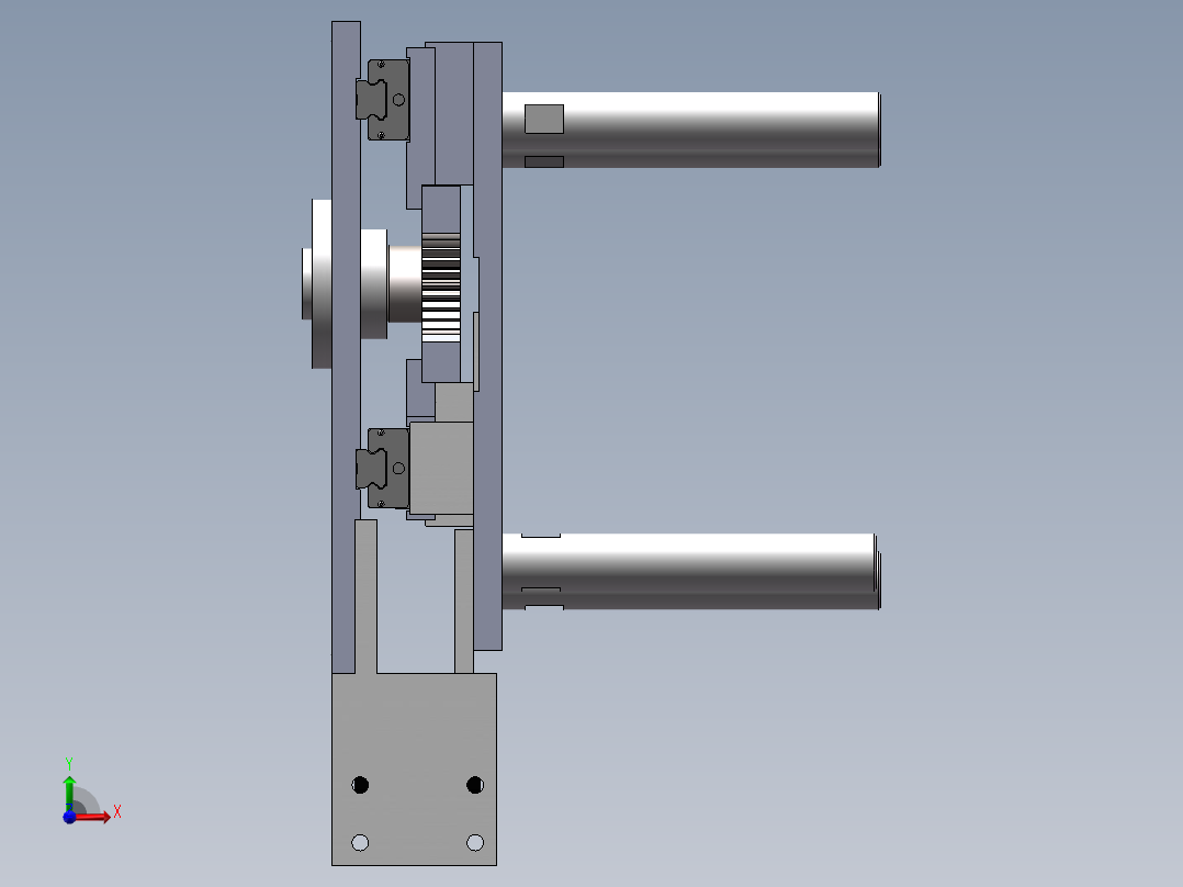对中定位机构（同步对中定位）963995===30前视图