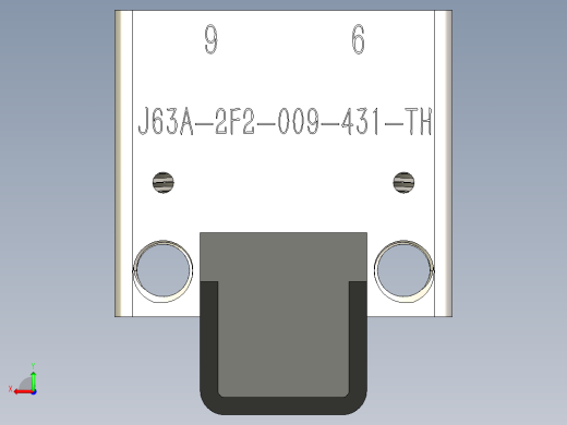 J63A微型连接器9针后视缩略图