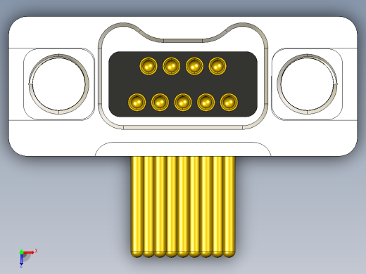 J63A微型连接器9针俯视缩略图