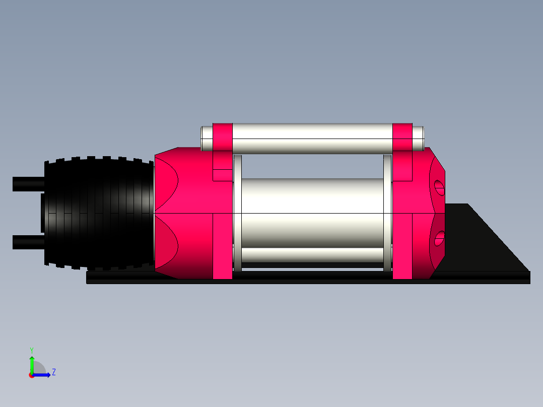 绞车 卷扬机 (4)左视图