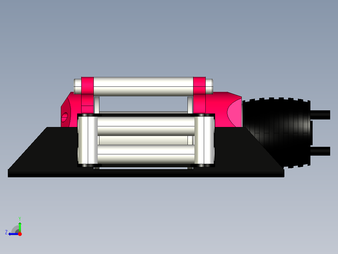 绞车 卷扬机 (4)右视图