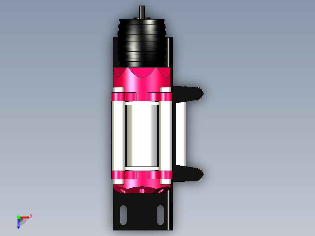 绞车 卷扬机 (4)俯视图